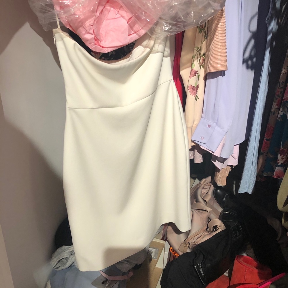 Strapless White Dress